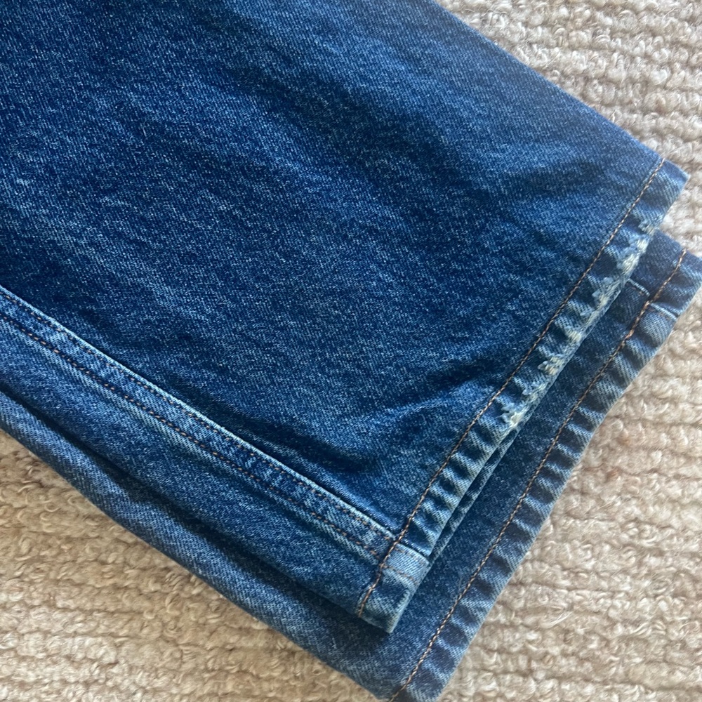 KHAITE Danielle 100% cotton jeans in mid-blue, size 27 - Picture 11 of 15